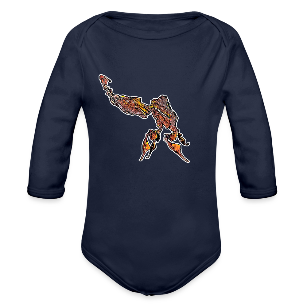 Baby Body lang Phyllocrania paradoxa male - Dunkelnavy