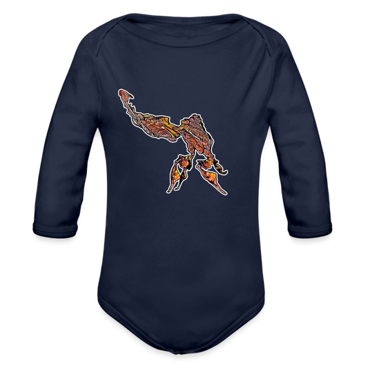 Baby Body lang Phyllocrania paradoxa male - Dunkelnavy