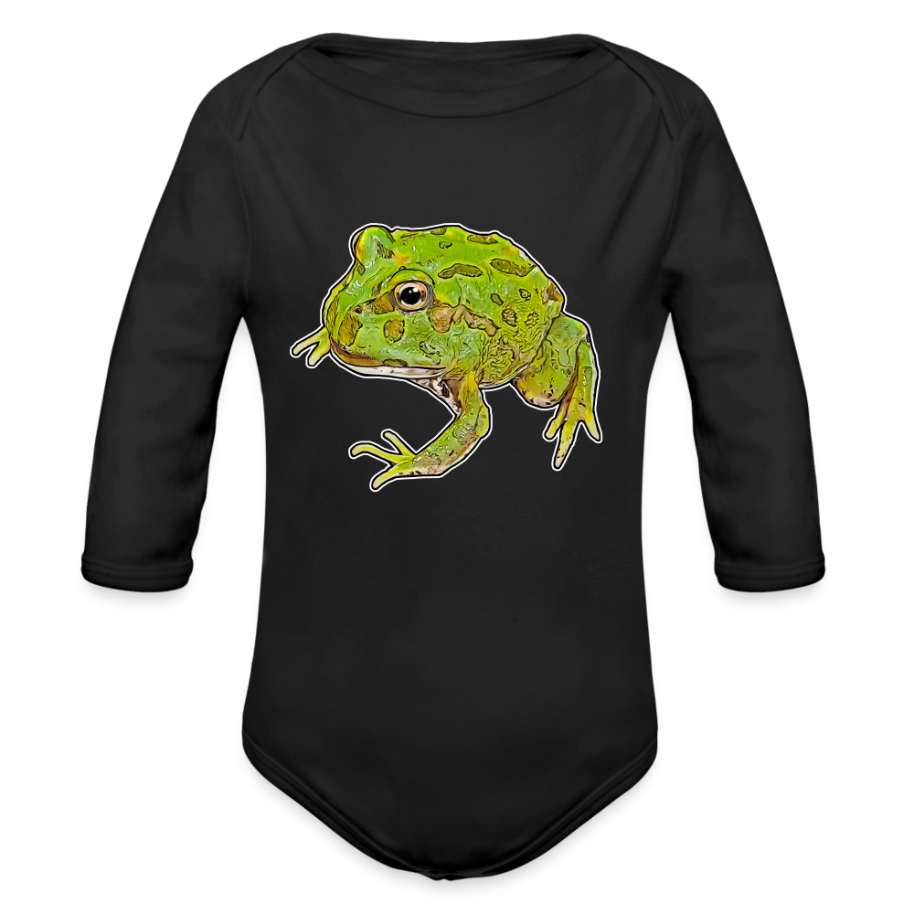 Baby Body lang Ceratophrys cranwelli Peppermint Blue - Schwarz