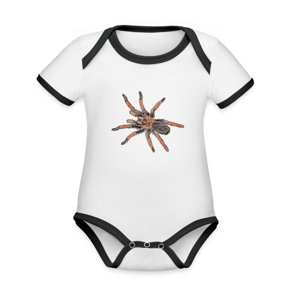 Baby Kontrastbody kurz Brachypelma emilia - Weiß/Schwarz