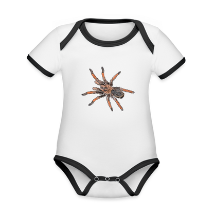 Baby Kontrastbody kurz Brachypelma emilia - Weiß/Schwarz