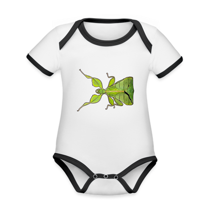 Baby Kontrastbody kurz Phyllium philippinicum female - Weiß/Schwarz