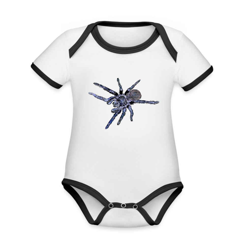 Baby Kontrastbody kurz Pterinopelma sazimai - Weiß/Schwarz