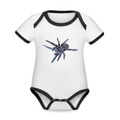 Baby Kontrastbody kurz Pterinopelma sazimai - Weiß/Schwarz