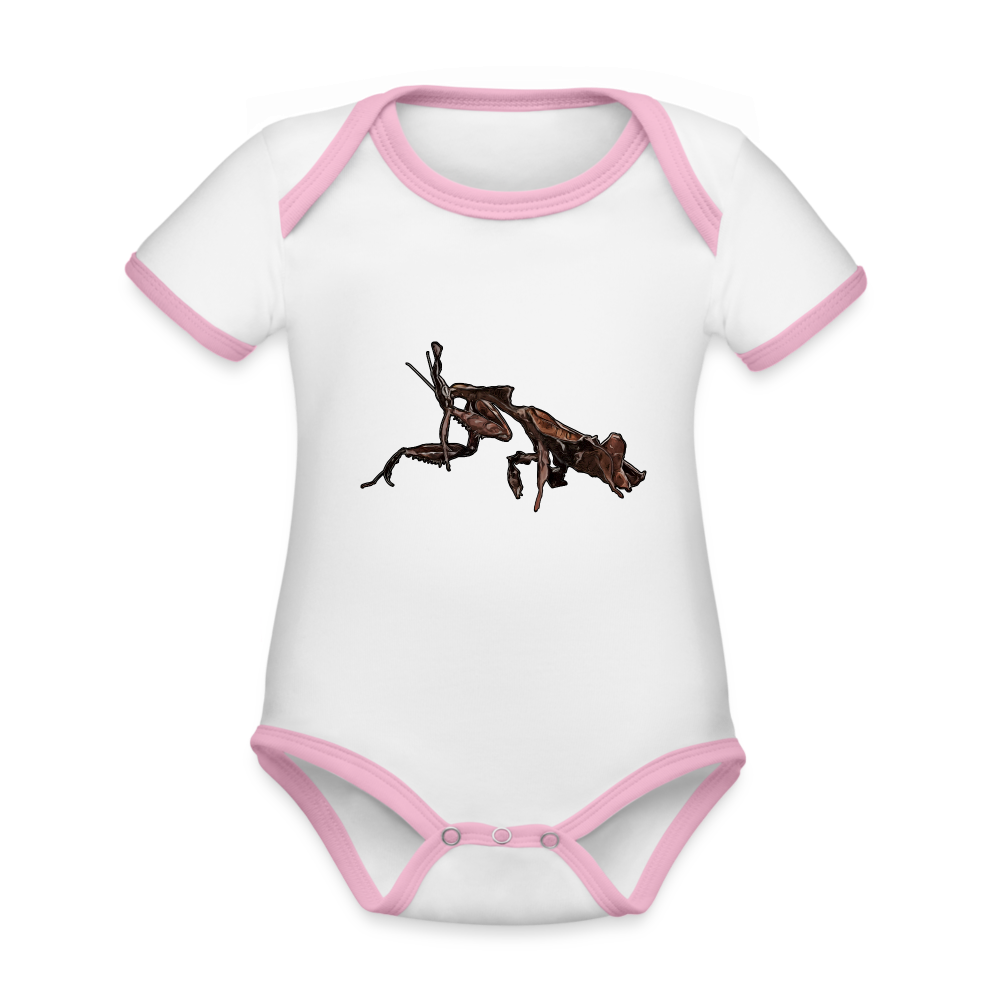 Baby Kontrastbody kurz Phyllocrania paradoxa female 2 - Weiß/Rose