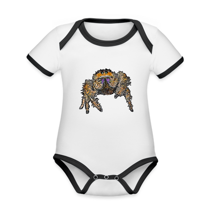 Baby Kontrastbody kurz Phidippus regius Everglades female - Weiß/Schwarz