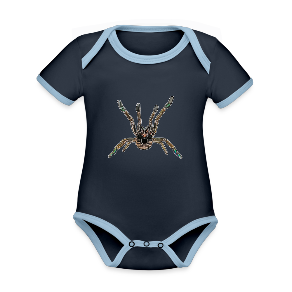 Baby Kontrastbody kurz Pterinochilus murinus tcf - Navy/Himmelblau