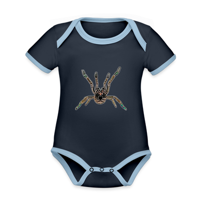 Baby Kontrastbody kurz Pterinochilus murinus tcf - Navy/Himmelblau