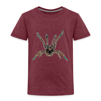 Kinder Basic T-Shirt Pterinochilus murinus tcf - Bordeauxrot meliert