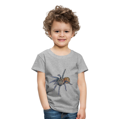 Kinder Basic T-Shirt Chromatopelma cyaneopubescens - Grau meliert