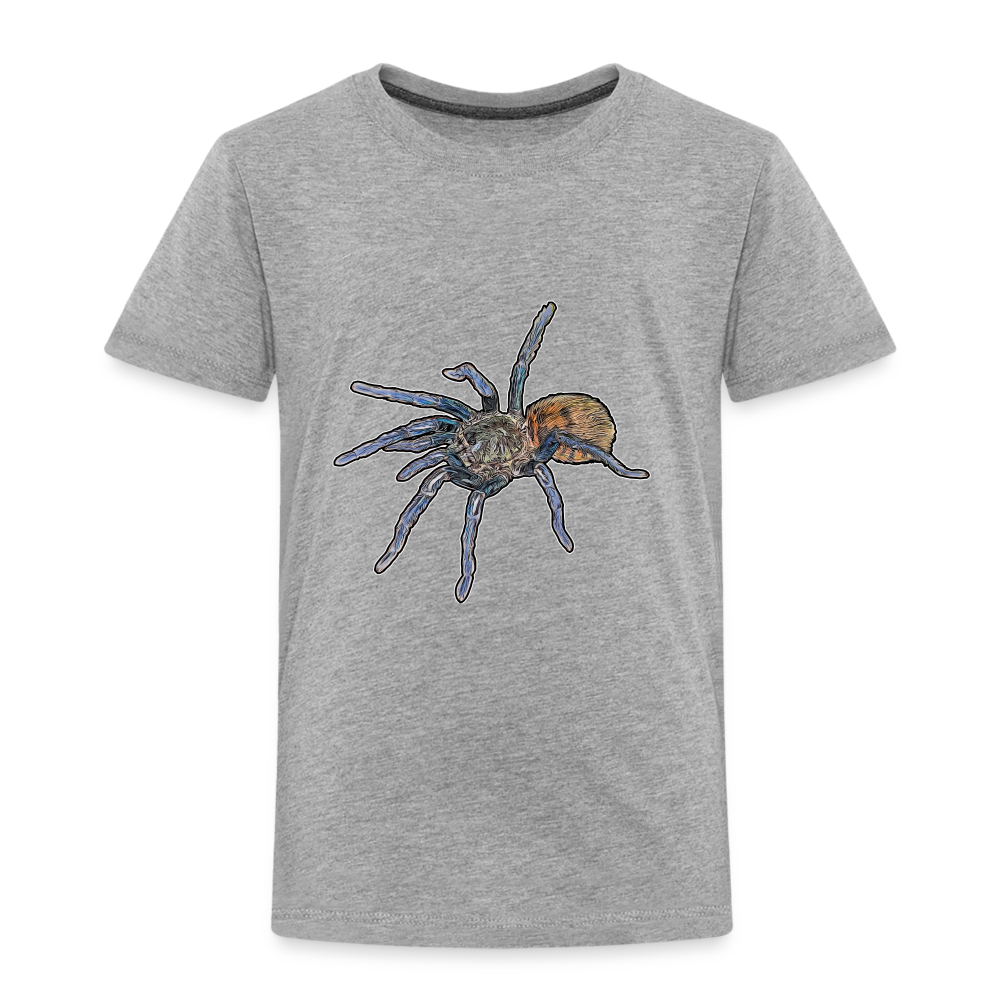 Kinder Basic T-Shirt Chromatopelma cyaneopubescens - Grau meliert