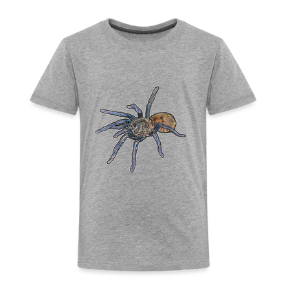 Kinder Basic T-Shirt Chromatopelma cyaneopubescens - Grau meliert
