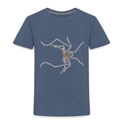 Kinder Basic T-Shirt Euphrynichus bacillifer - Blau meliert