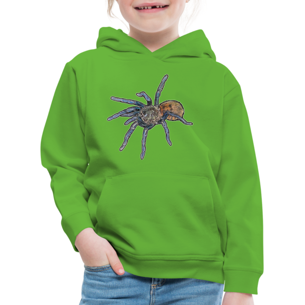 Kinder Hoodie Chromatopelma cyaneopubescens - Hellgrün