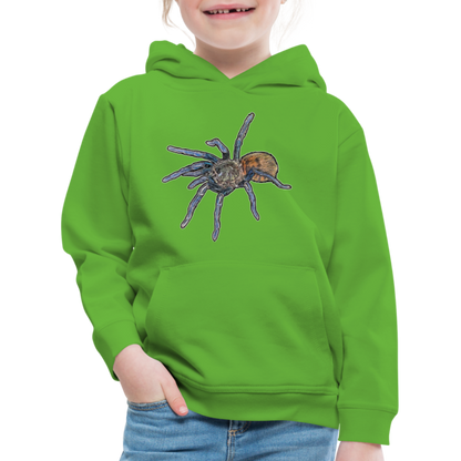 Kinder Hoodie Chromatopelma cyaneopubescens - Hellgrün