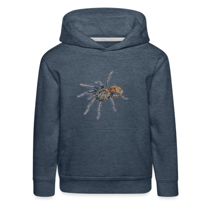 Kinder Hoodie Chromatopelma cyaneopubescens - Jeansblau