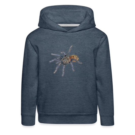 Kinder Hoodie Chromatopelma cyaneopubescens - Jeansblau