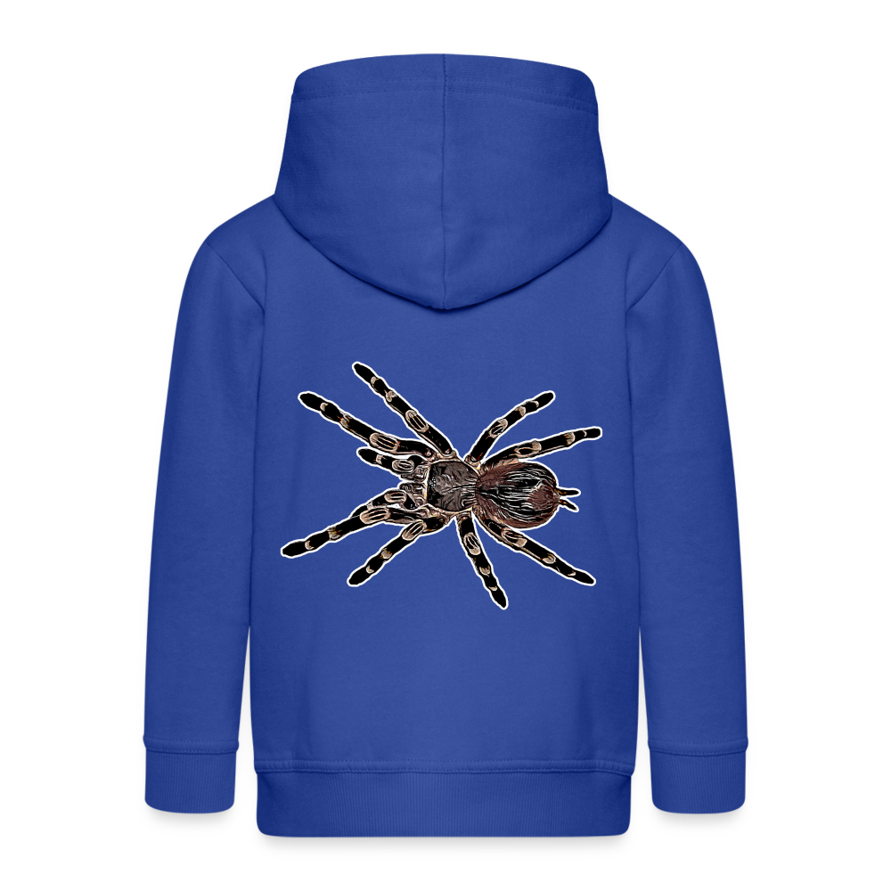 Kinder/ Teenager Zip-Hoodie Acanthoscurria geniculata - Royalblau