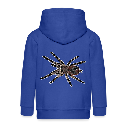 Kinder/ Teenager Zip-Hoodie Acanthoscurria geniculata - Royalblau