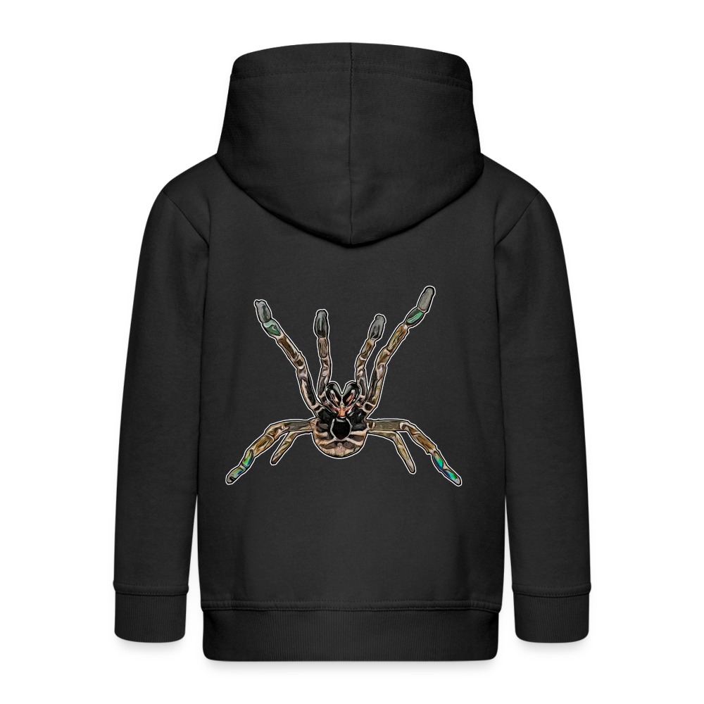 Kinder/ Teenager Zip-Hoodie Pterinochilus murinus tcf - Schwarz