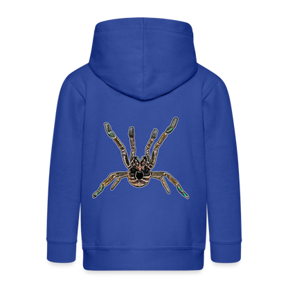 Kinder/ Teenager Zip-Hoodie Pterinochilus murinus tcf - Royalblau