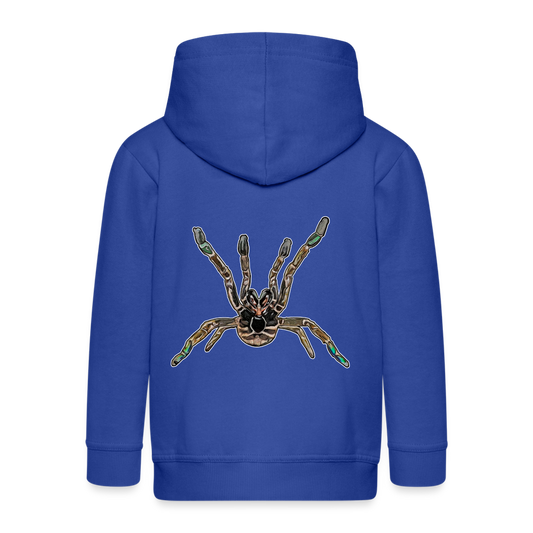 Kinder/ Teenager Zip-Hoodie Pterinochilus murinus tcf - Royalblau