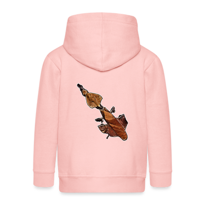 Kinder/ Teenager Zip-Hoodie Phyllocrania paradoxa female - Kristallrosa