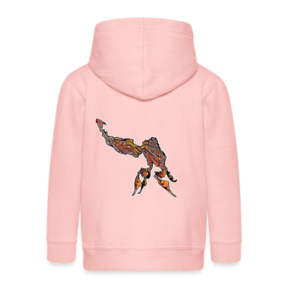 Kinder/ Teenager Zip-Hoodie Phyllocrania paradoxa male - Kristallrosa