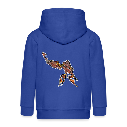 Kinder/ Teenager Zip-Hoodie Phyllocrania paradoxa male - Royalblau