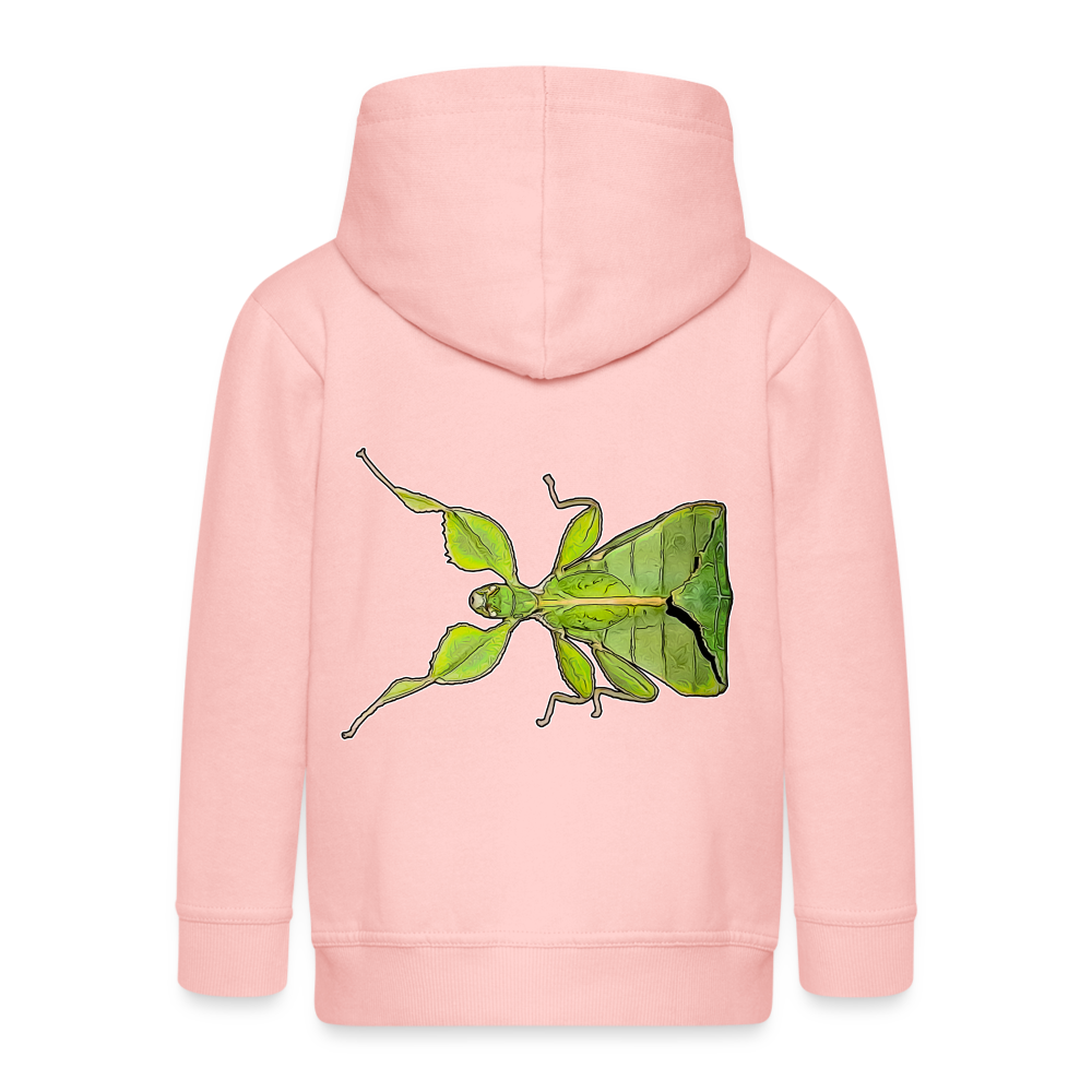 Kinder/ Teenager Zip-Hoodie Phyllium philippinicum female - Kristallrosa