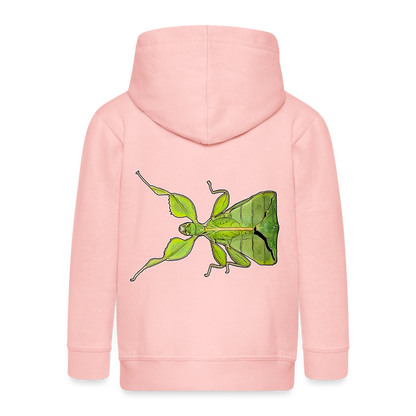 Kinder/ Teenager Zip-Hoodie Phyllium philippinicum female - Kristallrosa