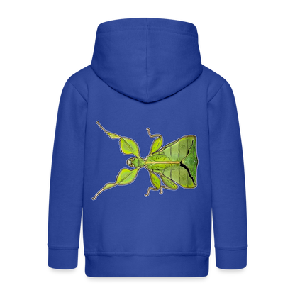 Kinder/ Teenager Zip-Hoodie Phyllium philippinicum female - Royalblau