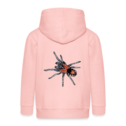 Kinder/ Teenager Zip-Hoodie Cyriocosmus elegans - Kristallrosa
