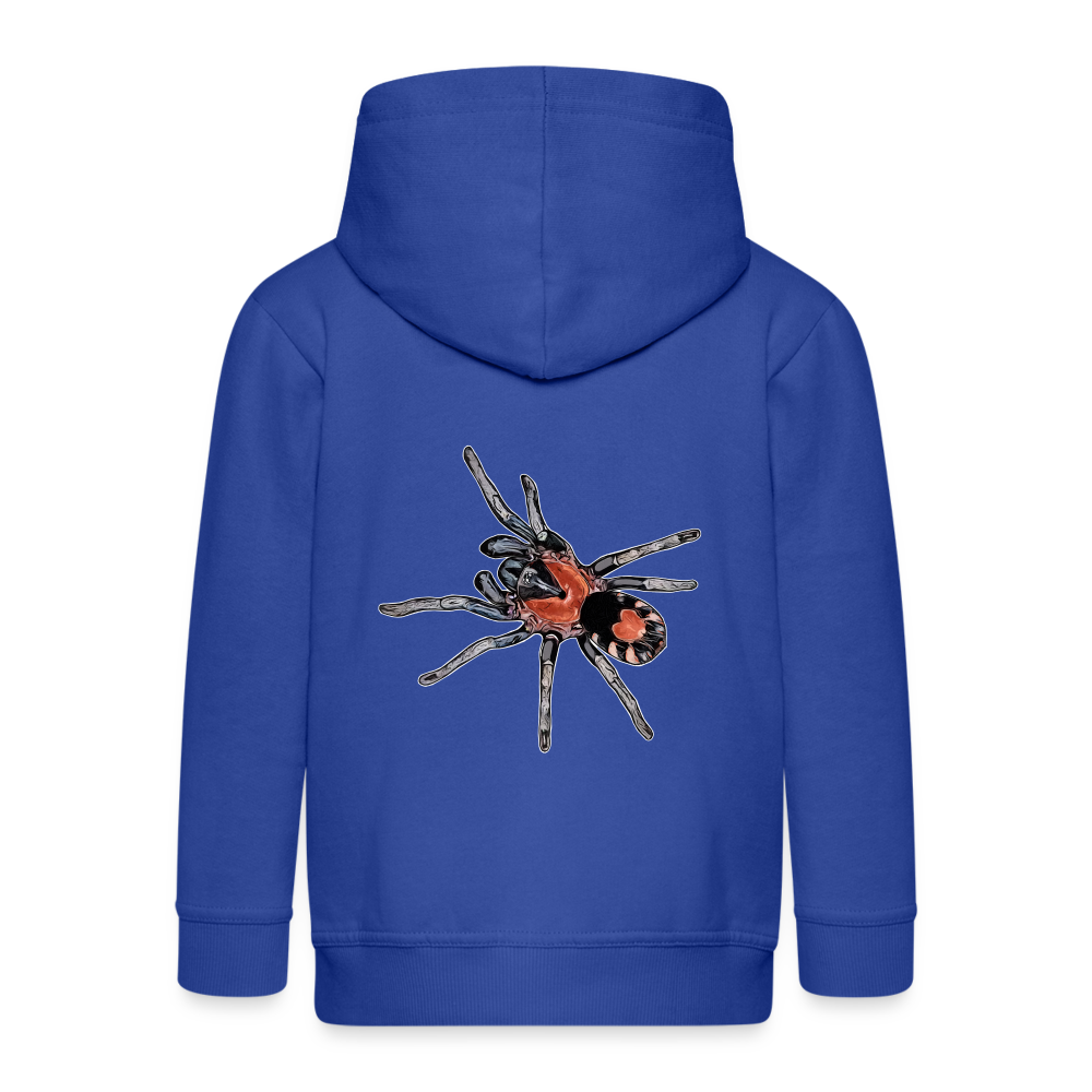 Kinder/ Teenager Zip-Hoodie Cyriocosmus elegans - Royalblau