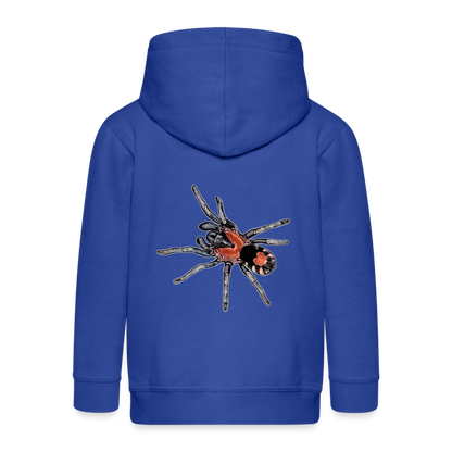 Kinder/ Teenager Zip-Hoodie Cyriocosmus elegans - Royalblau