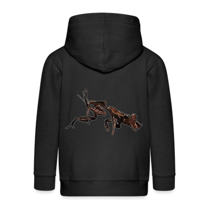 Kinder/ Teenager Zip-Hoodie Phyllocrania paradoxa female 2 - Schwarz