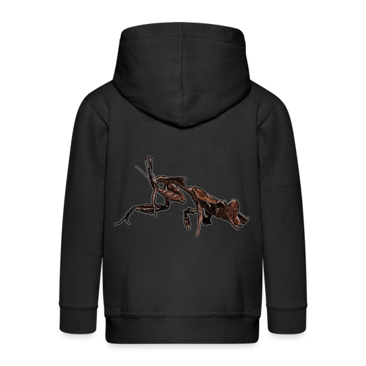 Kinder/ Teenager Zip-Hoodie Phyllocrania paradoxa female 2 - Schwarz