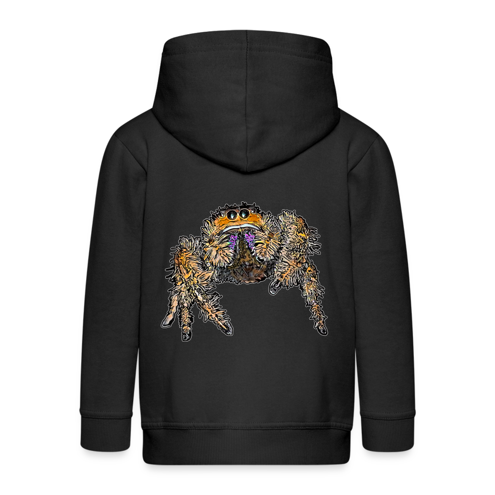 Kinder/ Teenager Zip-Hoodie Phidippus regius Everglades female - Schwarz