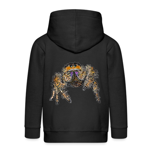Kinder/ Teenager Zip-Hoodie Phidippus regius Everglades female - Schwarz
