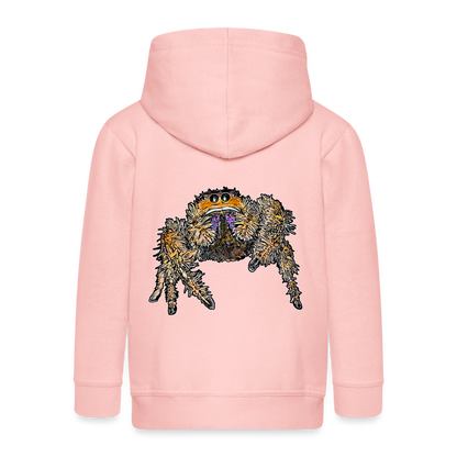 Kinder/ Teenager Zip-Hoodie Phidippus regius Everglades female - Kristallrosa