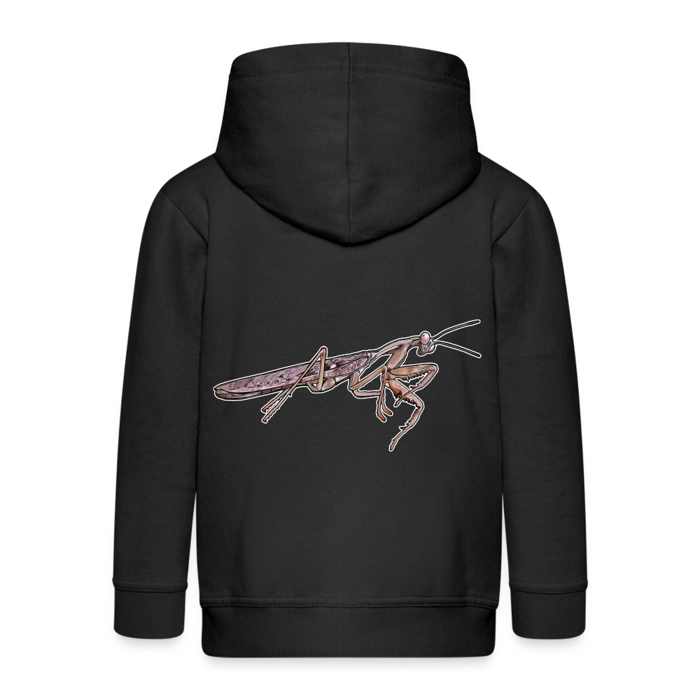 Kinder/ Teenager Zip-Hoodie Rhombodera kirbyi male - Schwarz