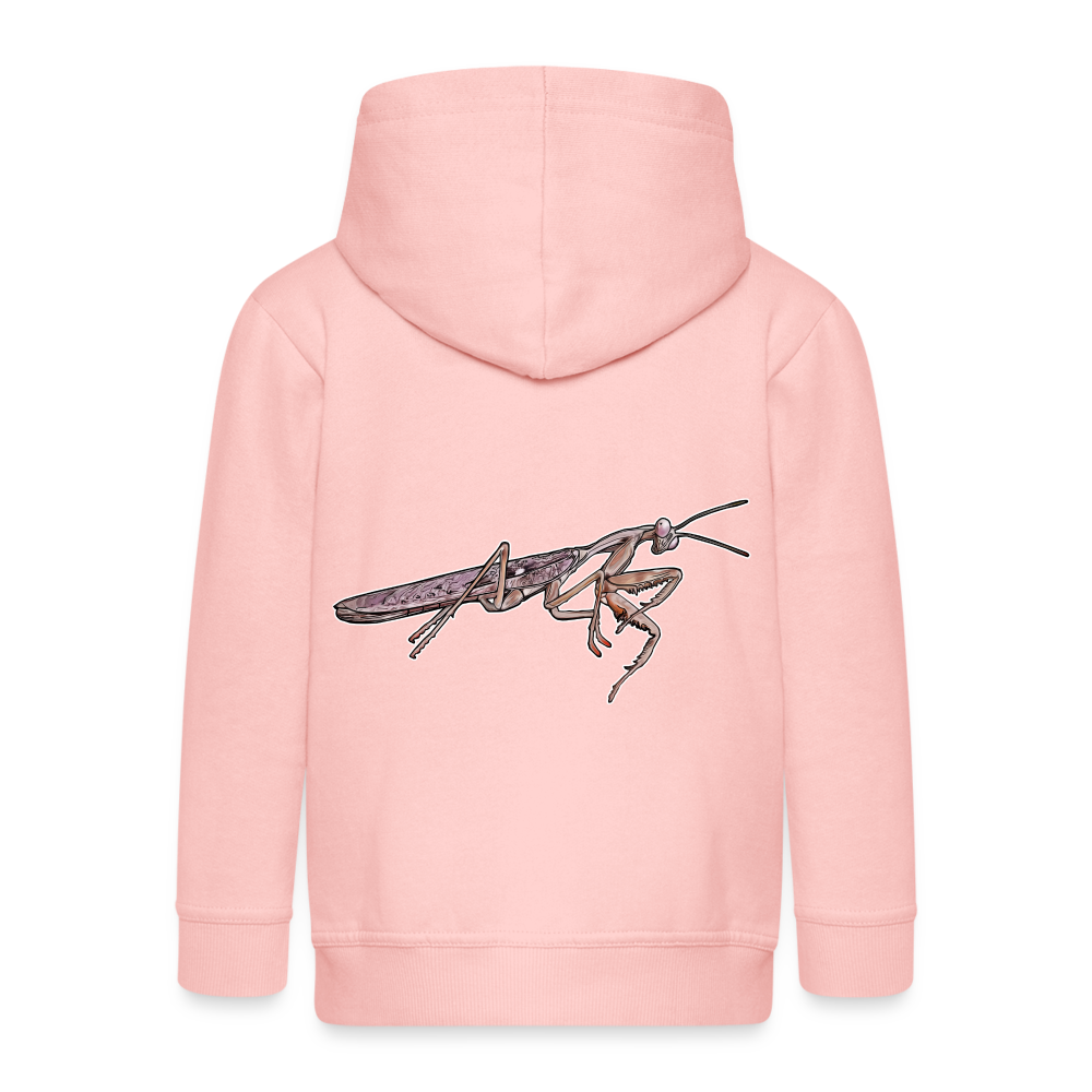 Kinder/ Teenager Zip-Hoodie Rhombodera kirbyi male - Kristallrosa