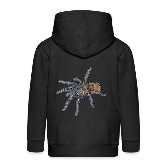 Kinder/ Teenager Zip-Hoodie Chromatopelma cyaneopubescens - Schwarz