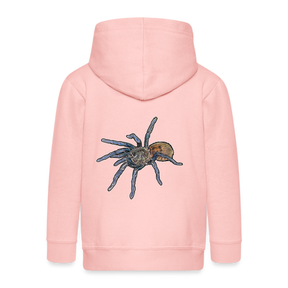 Kinder/ Teenager Zip-Hoodie Chromatopelma cyaneopubescens - Kristallrosa