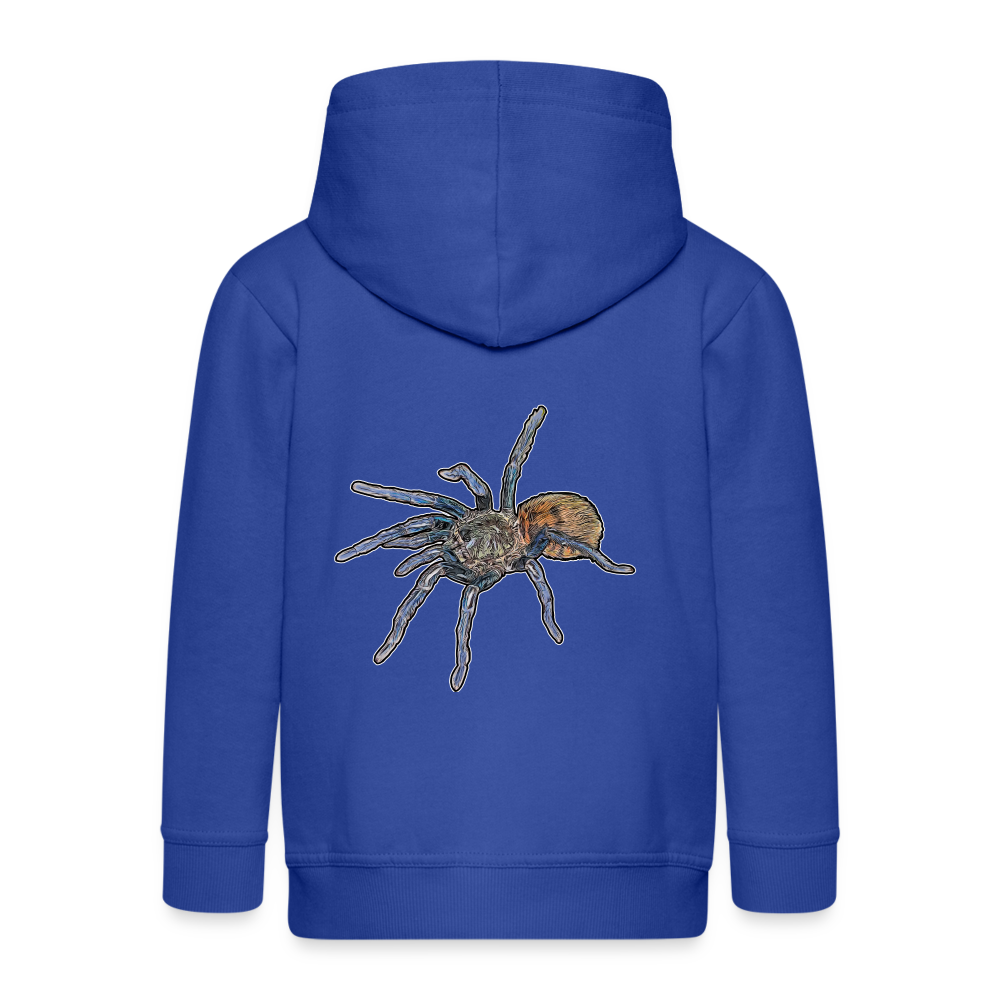 Kinder/ Teenager Zip-Hoodie Chromatopelma cyaneopubescens - Royalblau