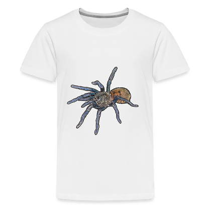 Teenager Basic T-Shirt Chromatopelma cyaneopubescens - weiß