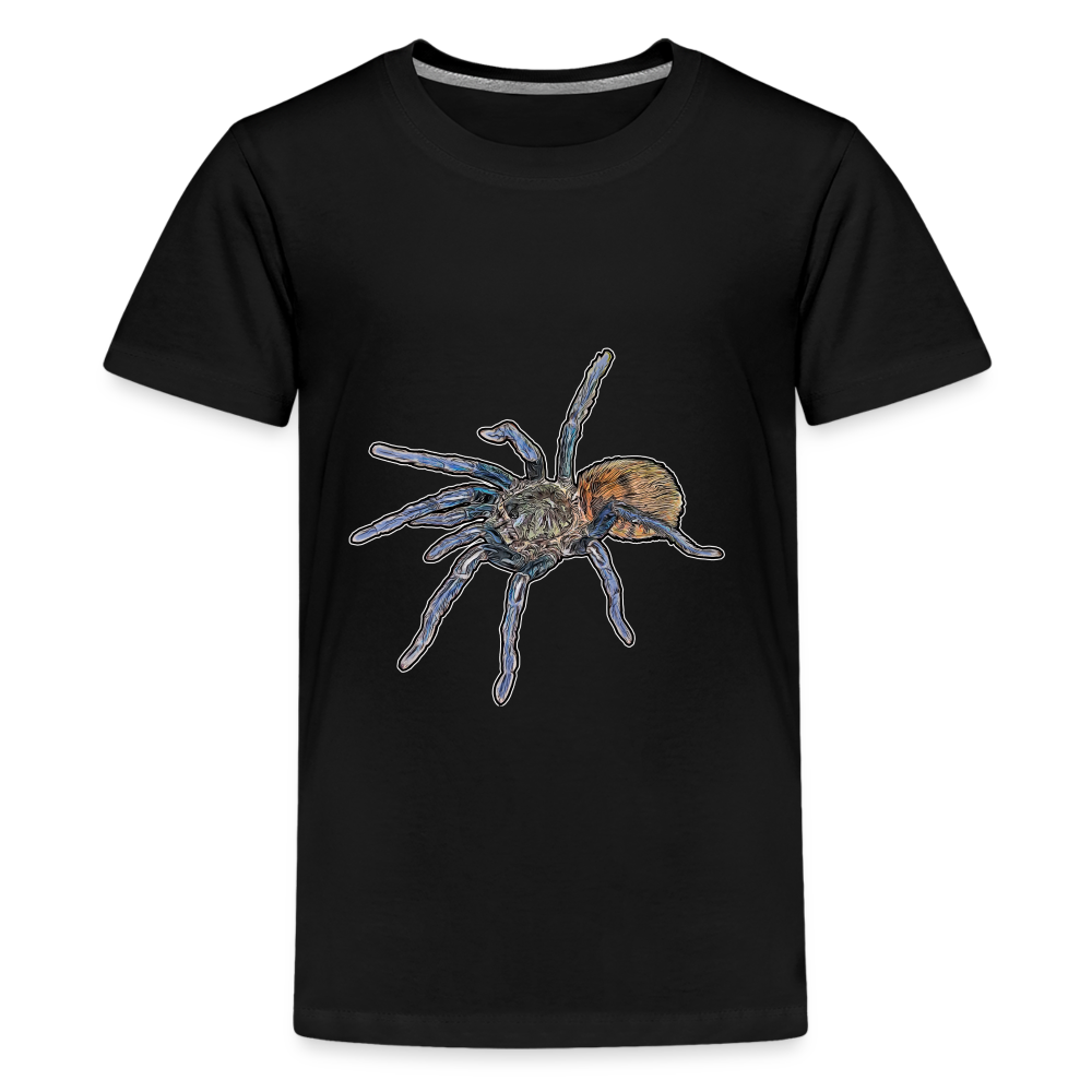 Teenager Basic T-Shirt Chromatopelma cyaneopubescens - Schwarz