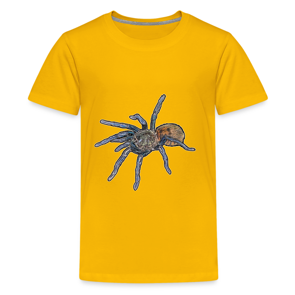 Teenager Basic T-Shirt Chromatopelma cyaneopubescens - Sonnengelb