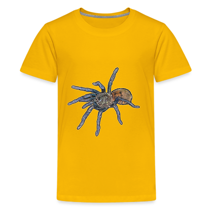 Teenager Basic T-Shirt Chromatopelma cyaneopubescens - Sonnengelb