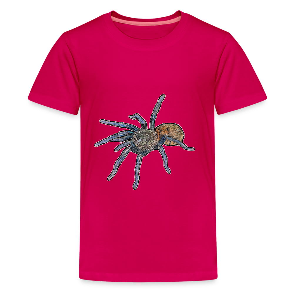 Teenager Basic T-Shirt Chromatopelma cyaneopubescens - dunkles Pink